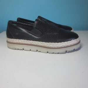 Makris Womens Size 8 / 38.5 Slip On Platform Espadrille Loafer Casual Shoes